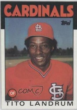 Tito Landrum #498 Baseball Cards 1986 Topps