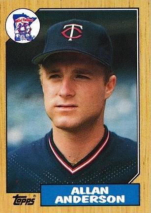 Allan Anderson #336 Baseball Cards 1987 Topps