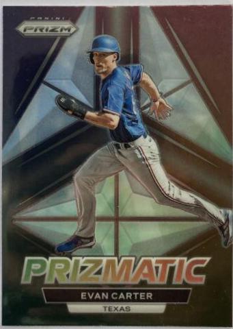 Evan Carter #P16 Baseball Cards 2023 Panini Prizm Prizmatic