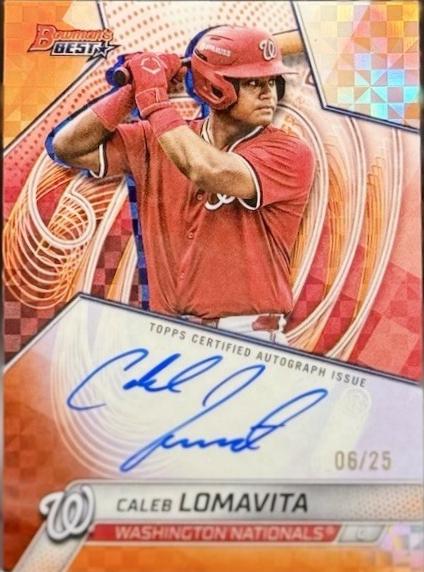 Caleb Lomavita [Orange Refractor] #B25-CL