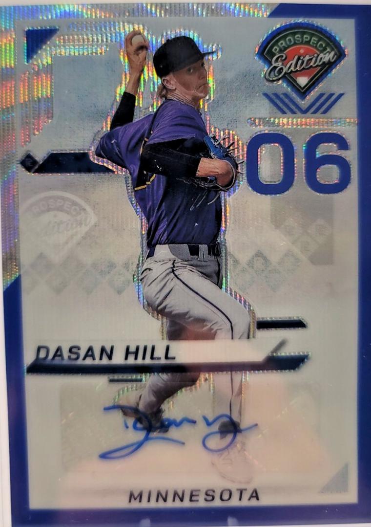 Dasan Hill [Blue Wave Holo Ticket Signature] #55