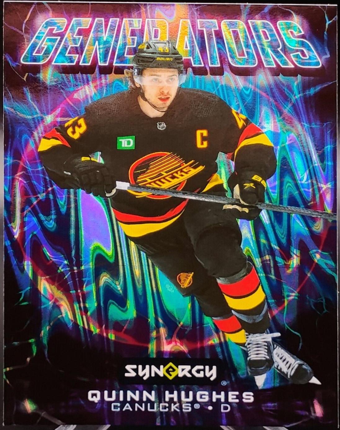 Quinn Hughes #G-19 Hockey Cards 2024 Upper Deck Synergy Generators