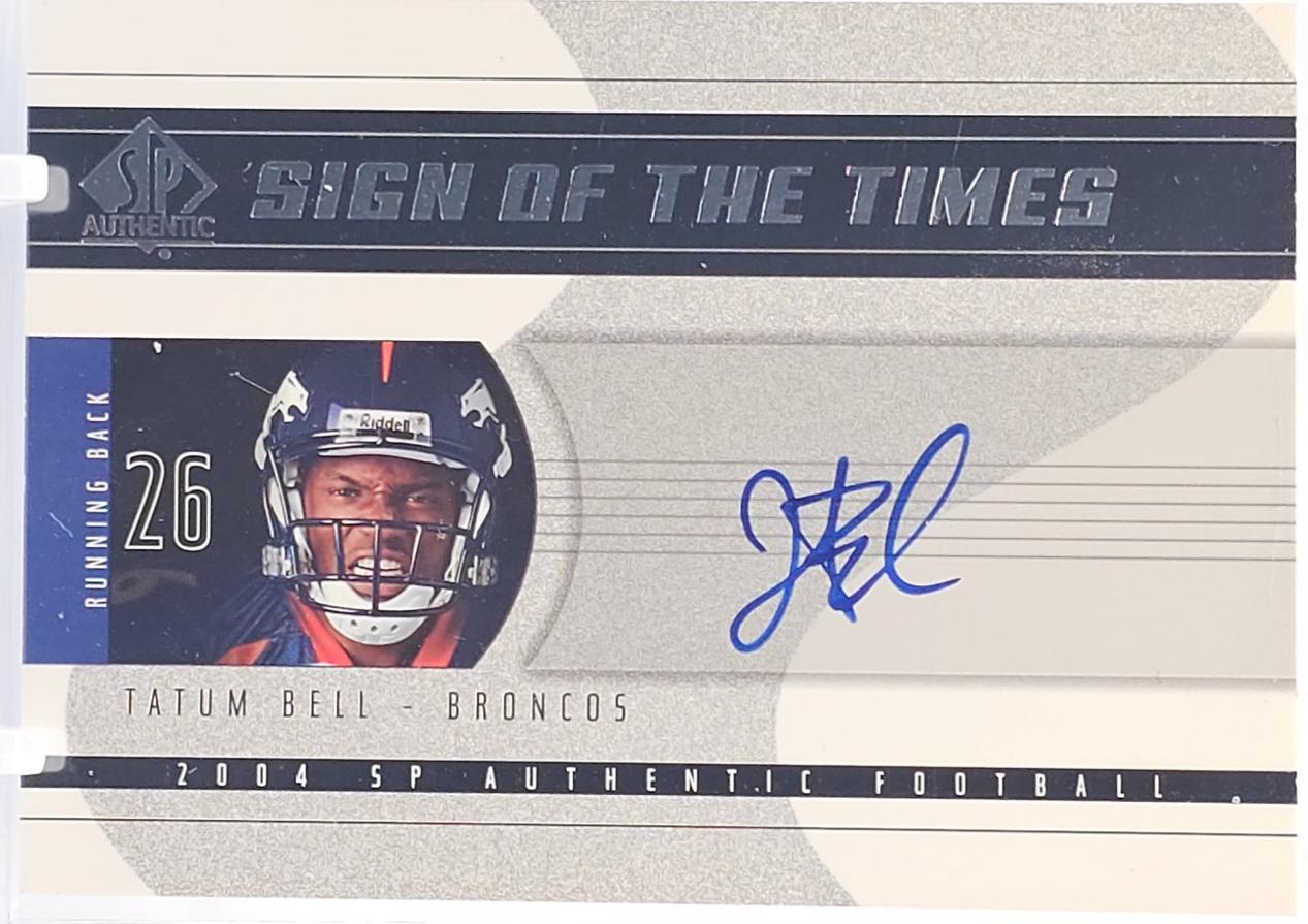 Tatum Bell #SOT-BE 2004 Sp Authentic Sign Of The Times Football