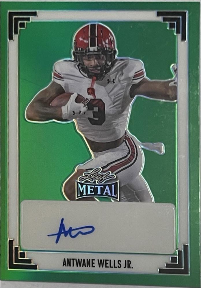Antwane Wells Jr. #91A-AWJ 2024 Leaf Metal 1991 Autograph Football