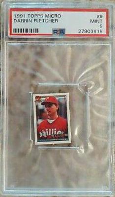 Darrin Fletcher #9 Baseball Cards 1991 Topps Micro