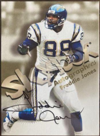 Freddie Jones Football Cards 1998 Skybox Premium Autographics