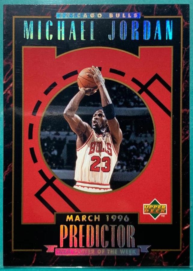 Michael Jordan #H4 1995 Upper Deck Predictors Exchange Player Of The Week Basketball