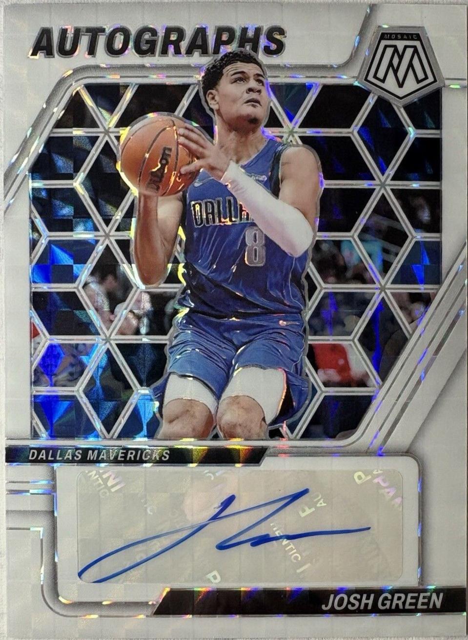 Josh Green #AM-GRE 2023 Panini Mosaic Autographs Basketball