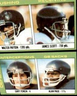 Walter Payton, James Scott, Gary Fencik, Alan Page