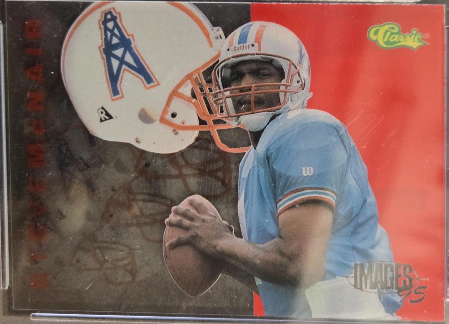 Warren Moon Football Cards 1995 Classic Images Limited Live