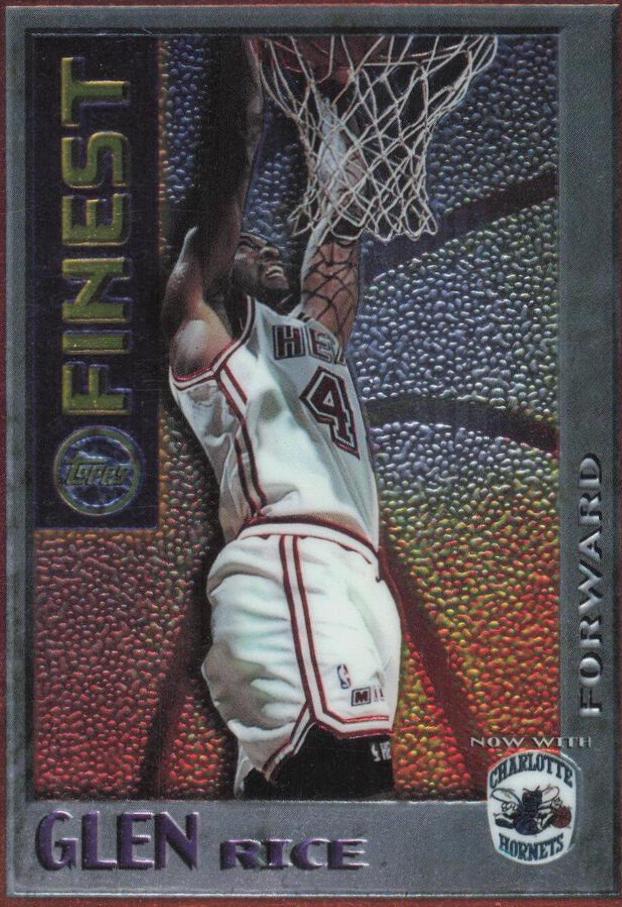 Glen Rice #M18 Basketball Cards 1995 Finest Mystery