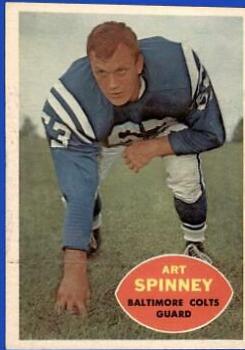 Art Spinney #7 Football Cards 1960 Topps