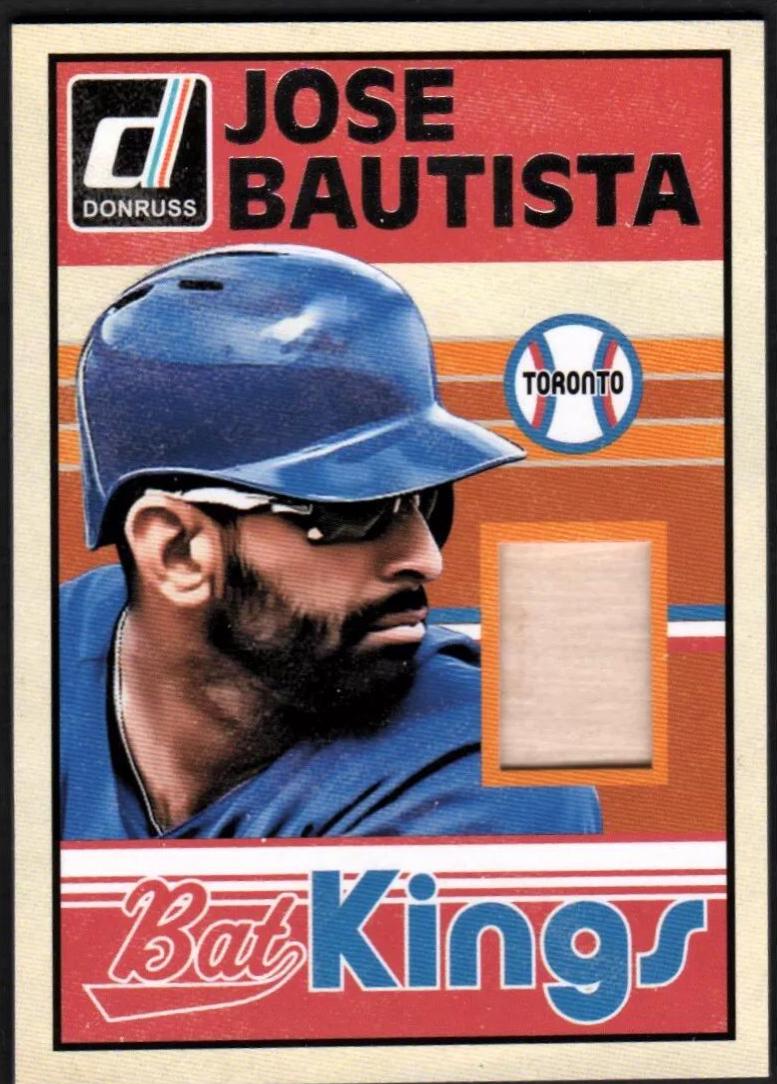 Jose Bautista #7 Baseball Cards 2014 Donruss Bat Kings