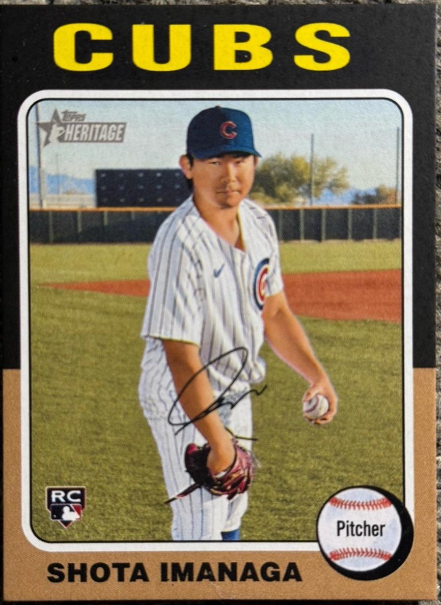 Shota Imanaga #564 Baseball Cards 2024 Topps Heritage Mini