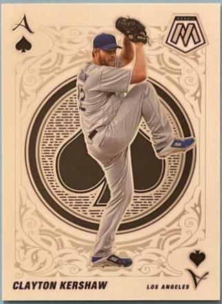 Clayton Kershaw #A-13 Baseball Cards 2022 Panini Mosaic Aces