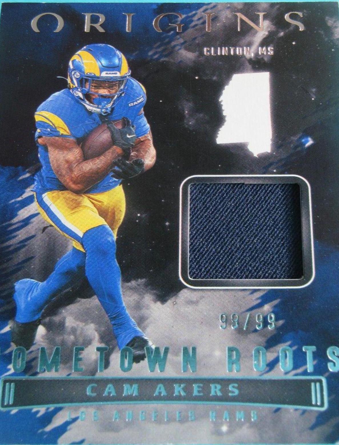 Cam Akers #HR-CAK Football Cards 2022 Panini Origins Hometown Roots