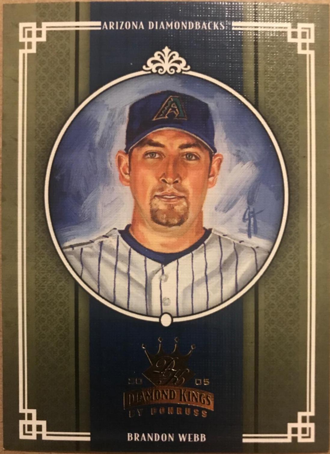 Brandon Webb #12 Baseball Cards 2005 Donruss Diamond Kings