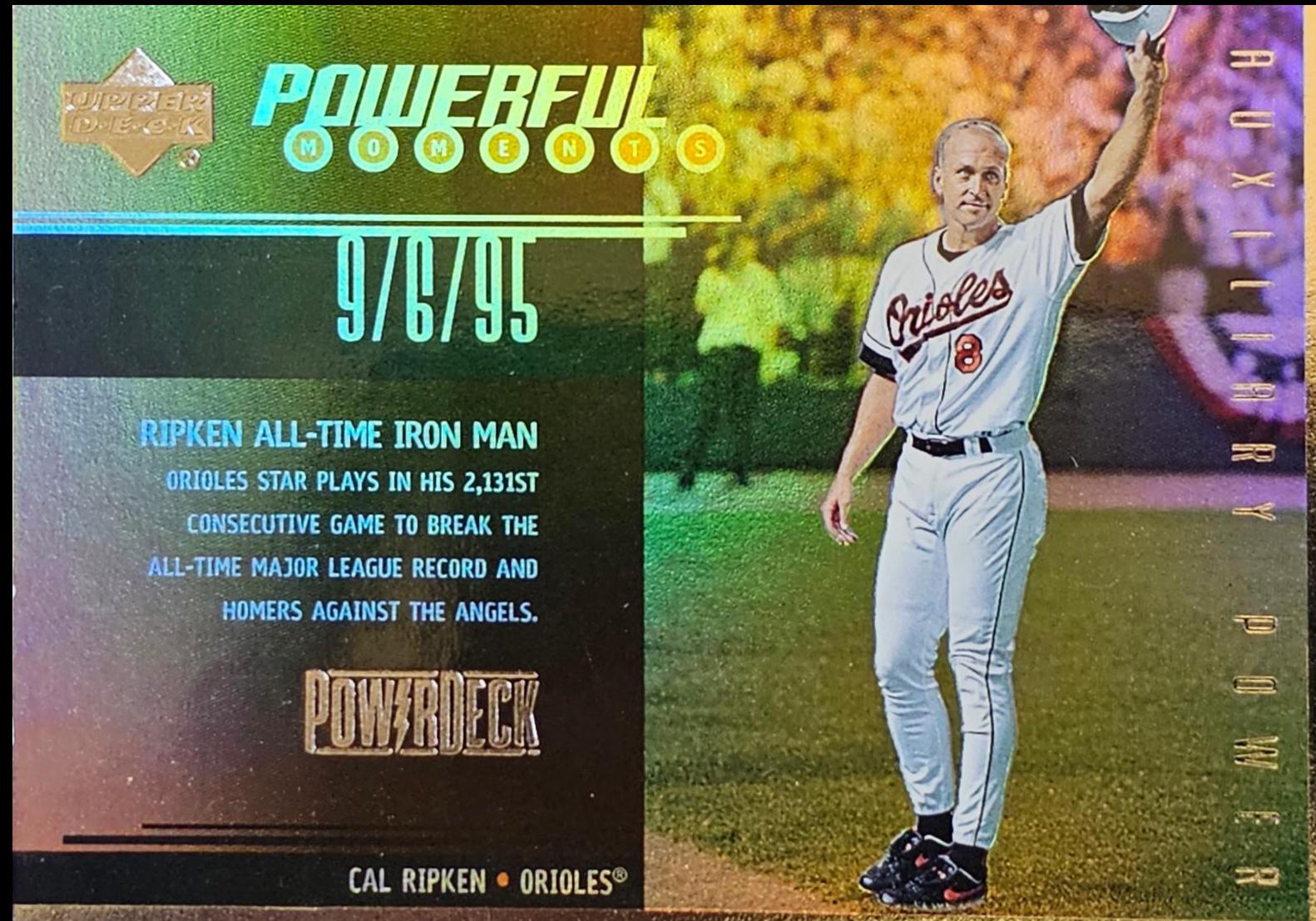 Cal Ripken Jr #P3 Baseball Cards 1999 Upper Deck Powerful Moments Auxiliary