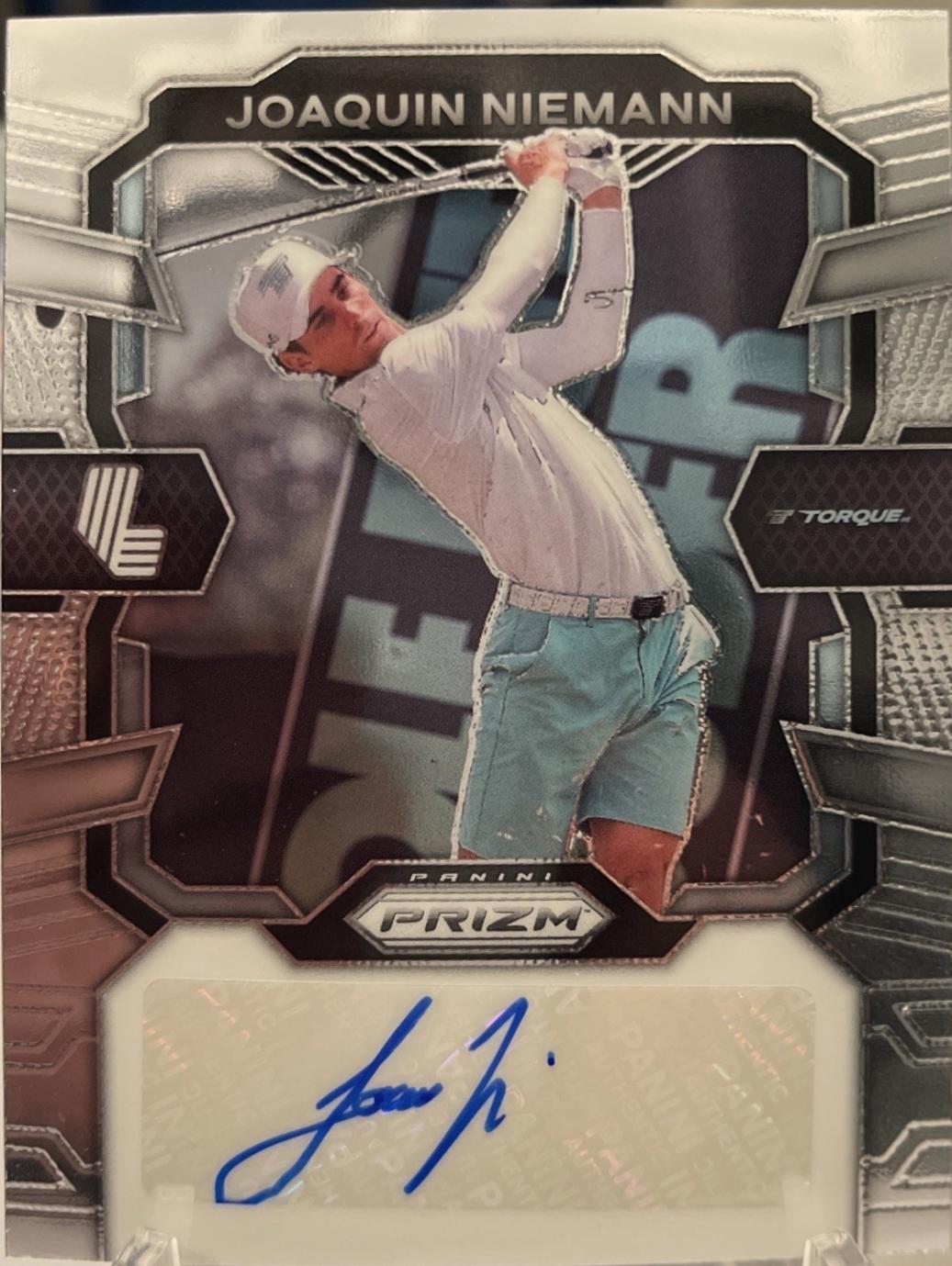 Joaquin Niemann #1 Golf Cards 2024 Panini Prizm LIV Signature