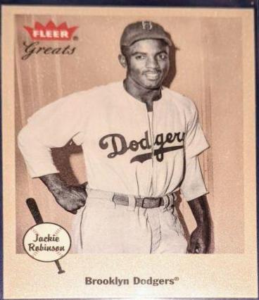 Jackie Robinson #26 Baseball Cards 2002 Fleer Greats