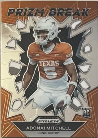 Adonai Mitchell #PB-AML Football Cards 2024 Panini Prizm Draft Picks Prizm Break