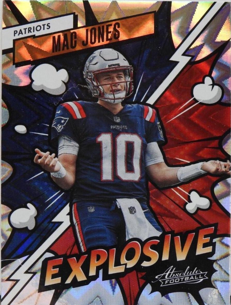 Mac Jones #17 Football Cards 2023 Panini Absolute Explosive