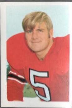 Harmon Wages #14 Football Cards 1972 NFLPA Wonderful World Stamps