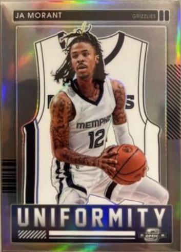 Ja Morant #6 Basketball Cards 2021 Panini Contenders Optic Uniformity