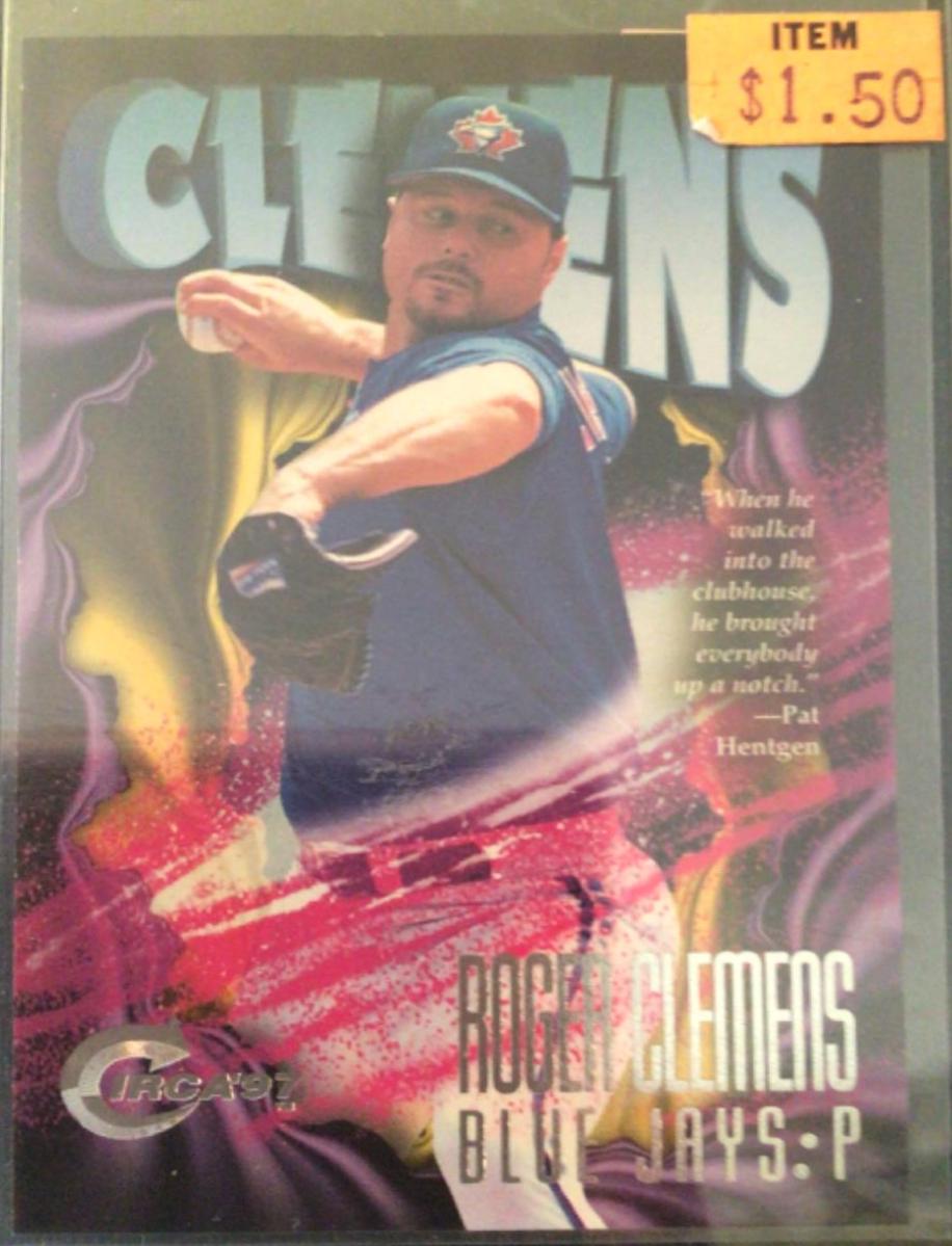 Roger Clemens #21 Baseball Cards 1997 Circa