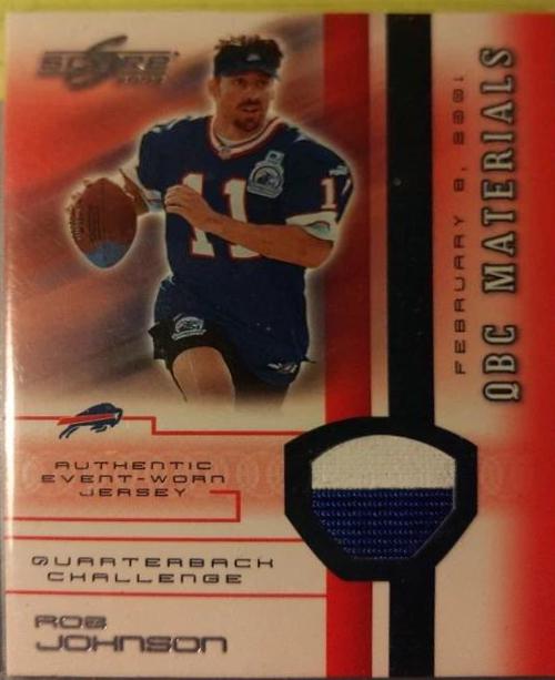 Rob Johnson #5 Football Cards 2002 Panini Score Qbc Materials