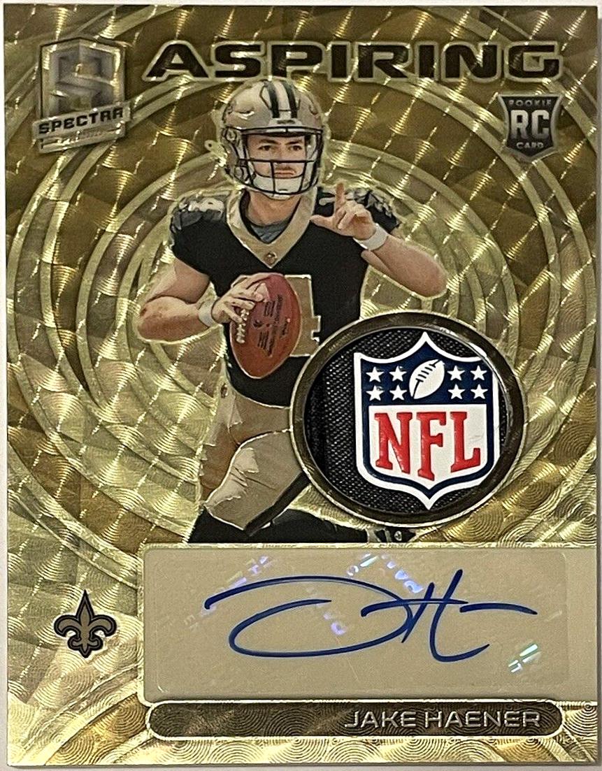 Jake Haener #29 Football Cards 2023 Panini Spectra Rookie Autograph Gold