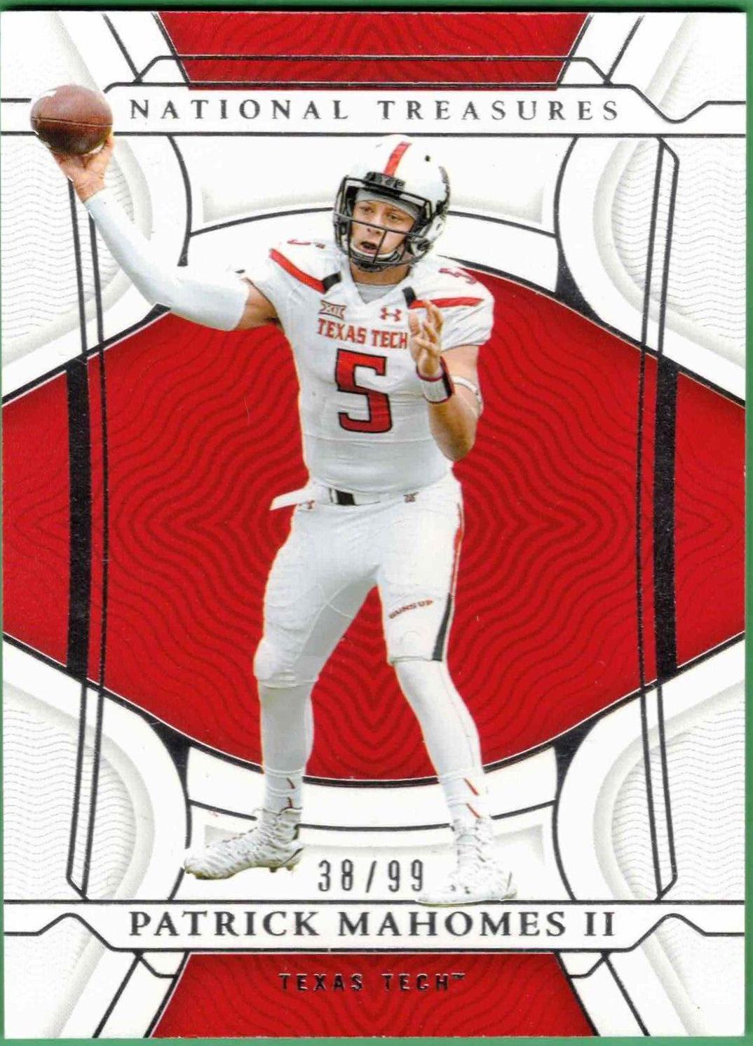 Patrick Mahomes II #31 Football Cards 2022 Panini National Treasures Collegiate