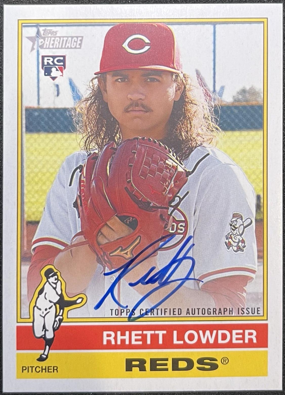 Rhett Lowder #ROA-RL Baseball Cards 2025 Topps Heritage Real One Autograph