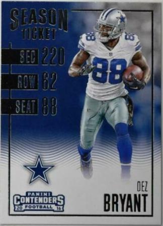 Dez Bryant #3 Football Cards 2016 Panini Contenders