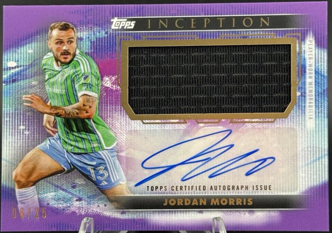 Jordan Morris #AJR-JM 2025 Topps Inception MLS Autograph Jumbo Relic