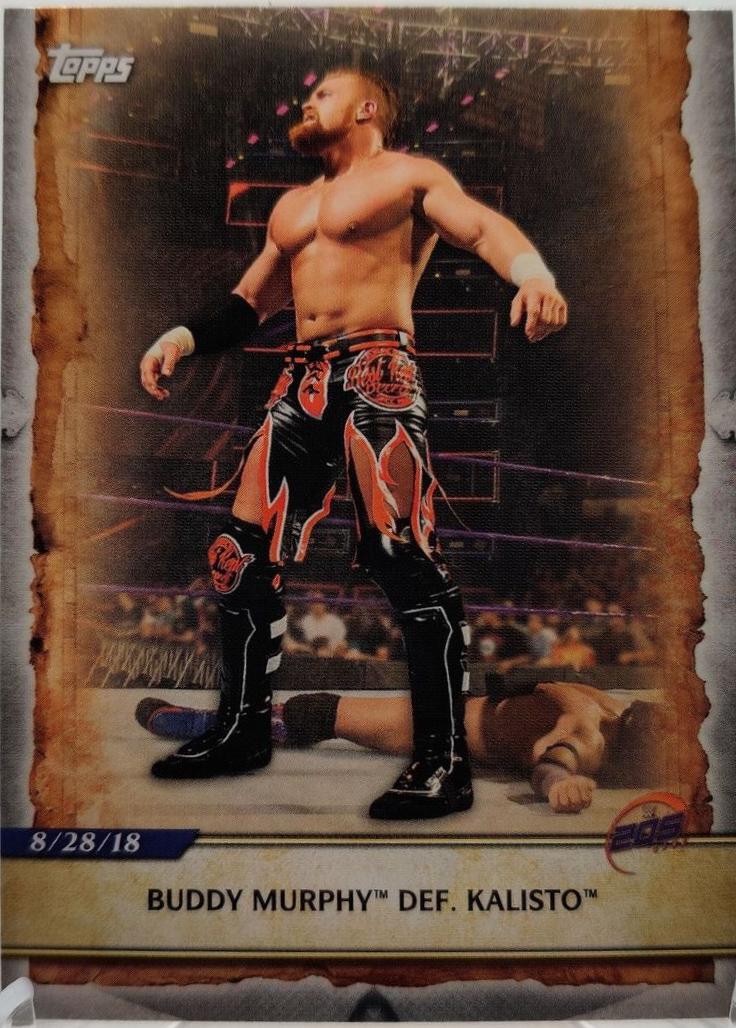 Buddy Murphy Def. Kalisto #2 Wrestling Cards 2020 Topps WWE Road to WrestleMania