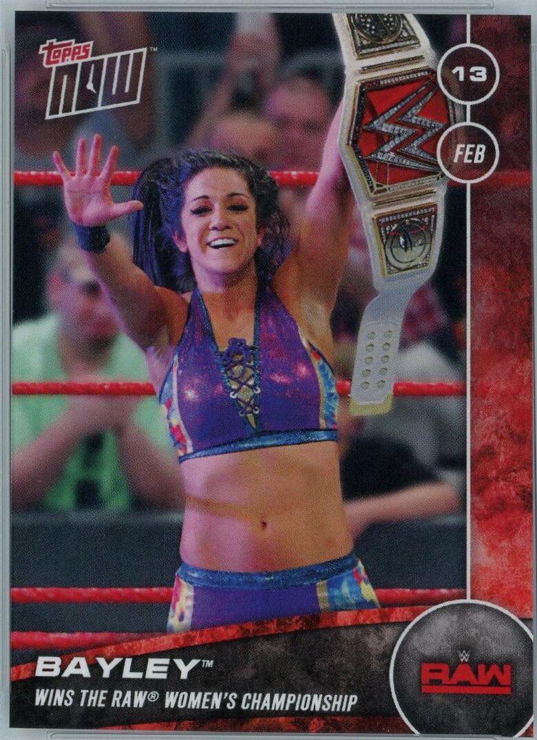Bayley #64 Wrestling Cards 2017 Topps Now WWE