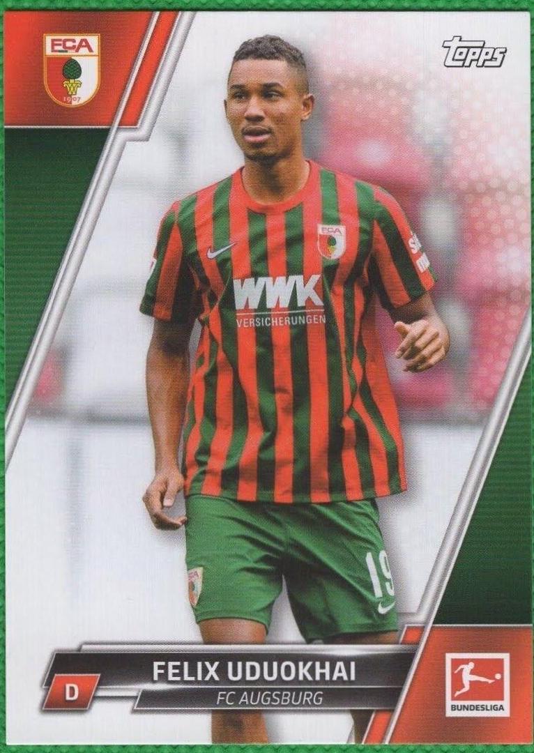 Felix Uduokhai #1 Soccer Cards 2021 Topps Bundesliga