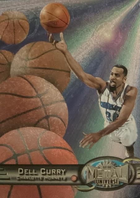 Dell Curry #2 Basketball Cards 1997 Metal Universe