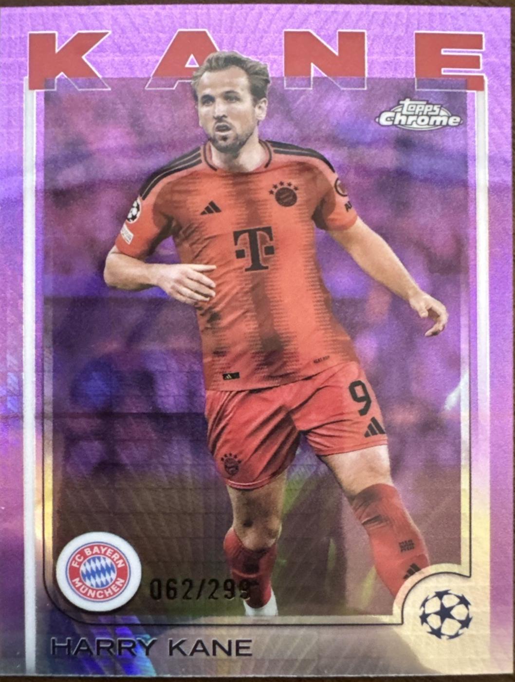 Harry Kane [Violet Refractor] #10 Prices | 2024 Topps Chrome UEFA ...