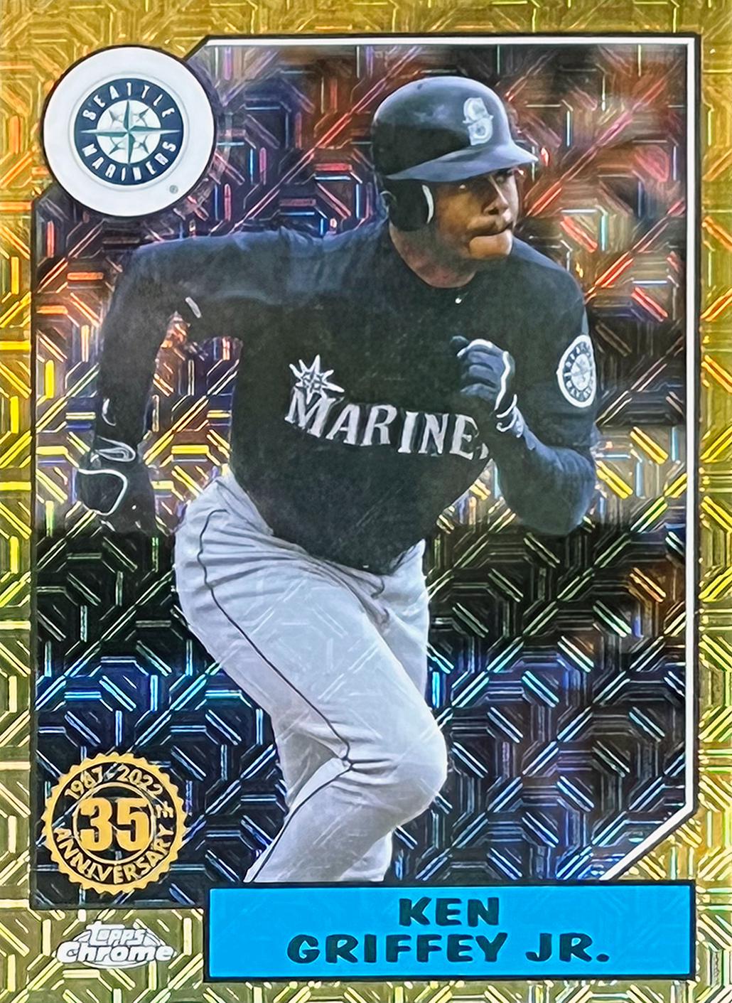 Ken Griffey Jr. #T87C2-7 Baseball Cards 2022 Topps Silver Pack 1987 Chrome Series 2