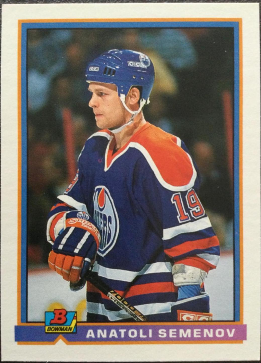 Anatoli Semenov #113 Hockey Cards 1991 Bowman