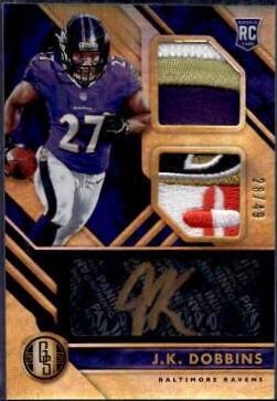 J.K. Dobbins [Rookie Jersey Autograph Double Prime] #251