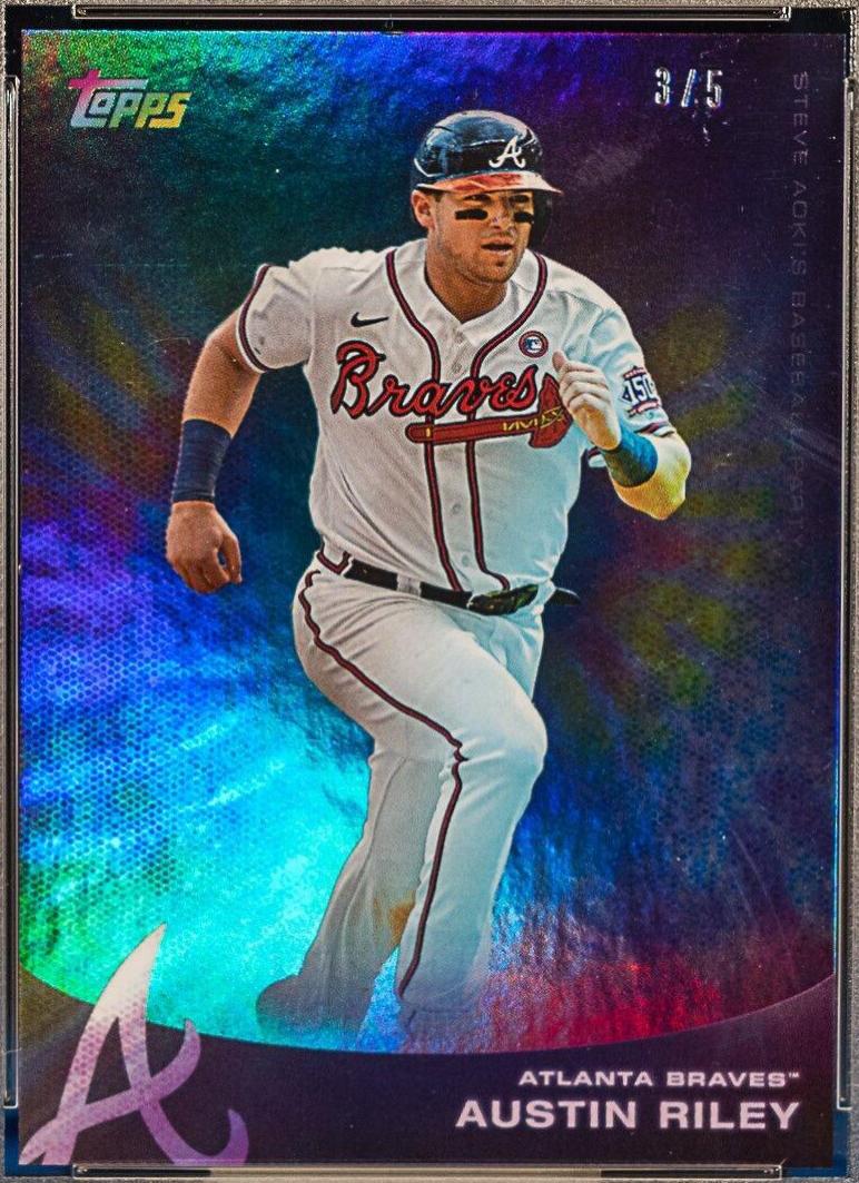 Austin Riley [Tye Dye Glitter] #64 Prices | 2022 Topps X Steve Aoki ...