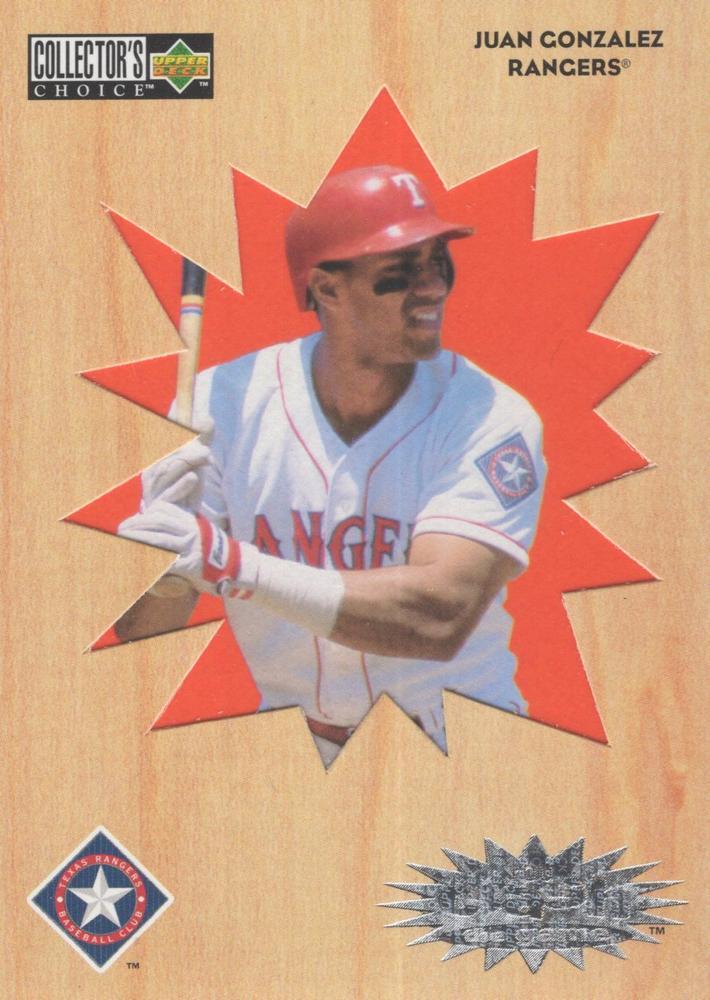 Juan Gonzalez #CR28 Baseball Cards 1996 Collector's Choice Crash Winners