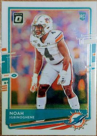 Noah Igbinoghene #111 Football Cards 2020 Panini Donruss Optic