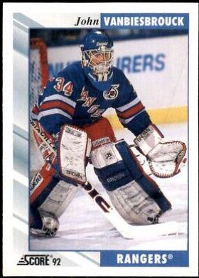John Vanbiesbrouck #160 Hockey Cards 1992 Score