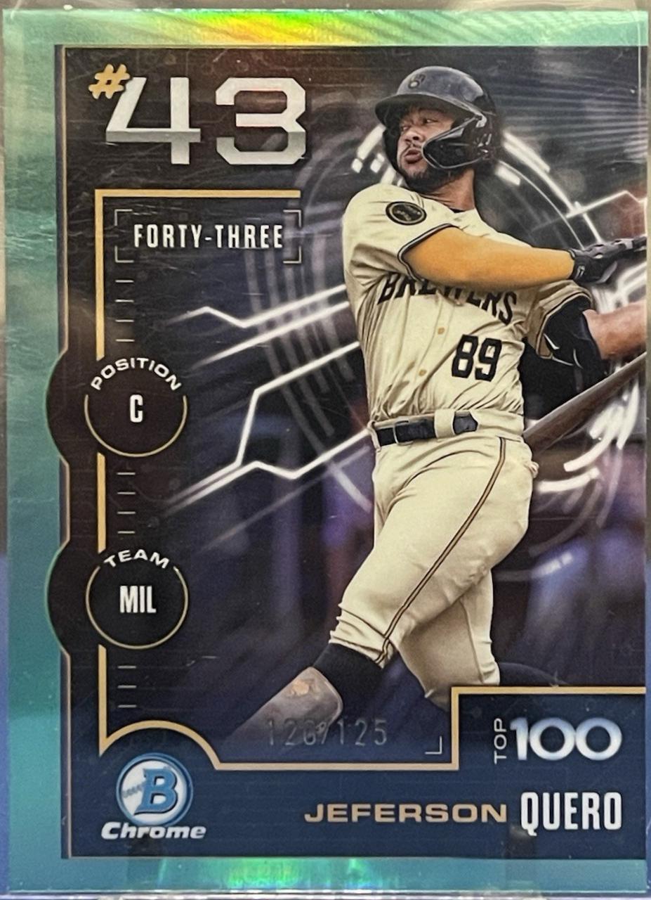 Jeferson Quero #BTP-43 2025 Bowman Scouts Top 100 Baseball