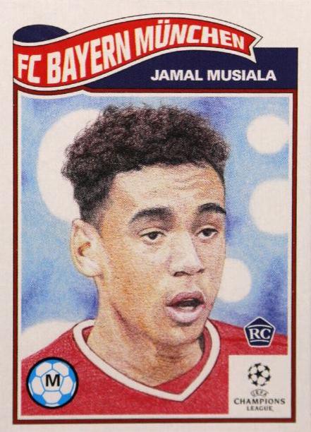 Jamal Musiala #248 Soccer Cards 2020 Topps Living UEFA Champions League