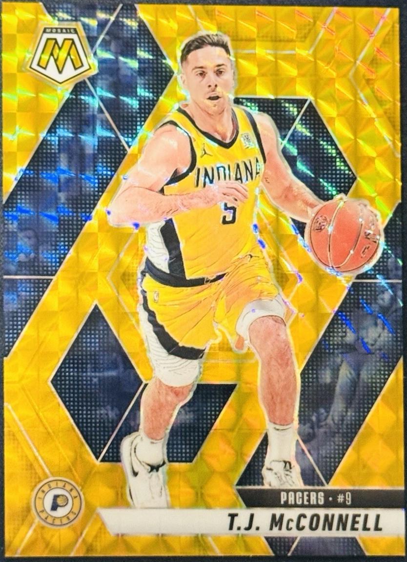 T.J. McConnell [Gold] #129 Prices | 2024 Panini Mosaic 